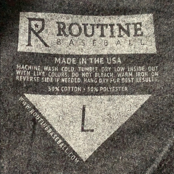 Routine Baseball T shirt - Picture 3 of 3